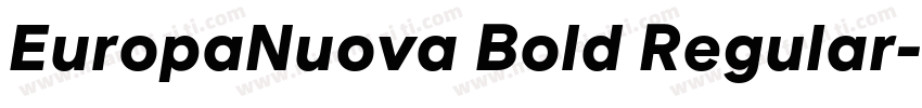 EuropaNuova Bold Regular字体转换